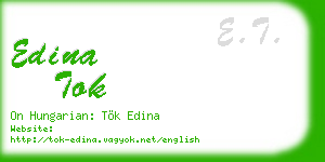 edina tok business card